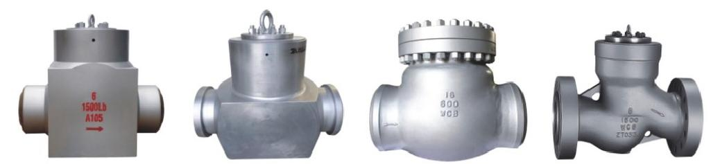Power-stationswing check valve