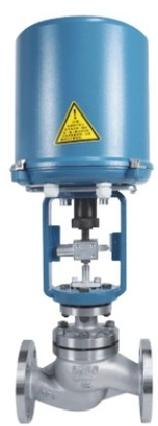 Electronic single-seat control valve