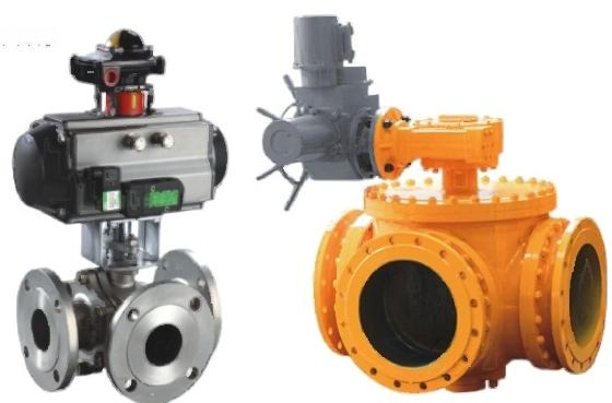 Three  way  ball  valve