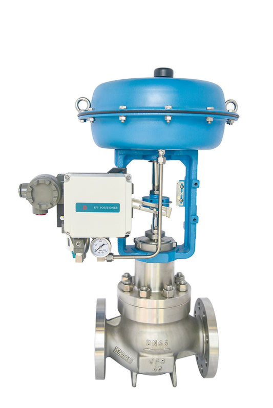 Pneumatic film single-seat control valve