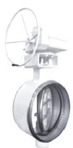 Butt weld type metallic hard sealing butterfly valve